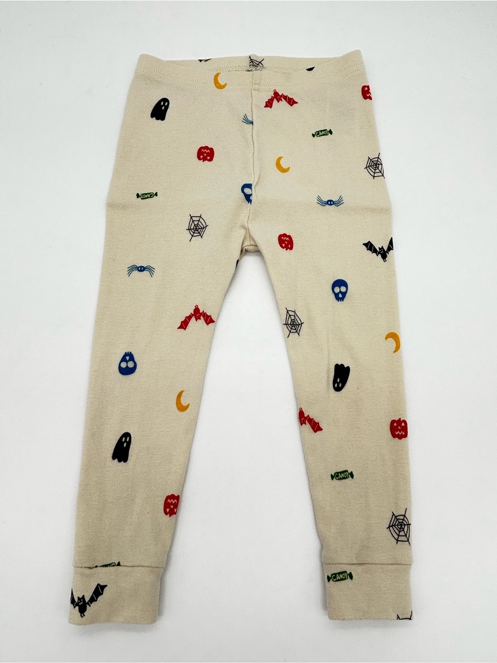 GAP Beige Leggings with Halloween Icons Size 2 years